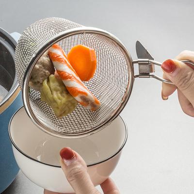 Practical High Capacity Deep Fry Wide Application Stainless Steel Hot Frying Fried Basket Household Supplies Strainer Basket