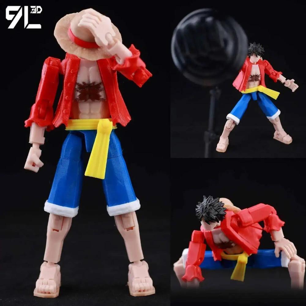 9L3D Tištěné Anime One Piece Naruto Demon Slayer Dummy13 Lucky T13 Pohyblivé Měnící Tvar Akční Figurky Figurína Hračky Sběratelské