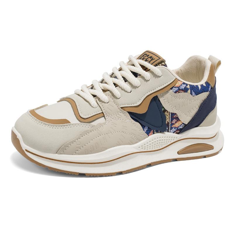 Spring men's shoes new breathable shoes men's trend versatile platform sports shoes casual running trendy shoes