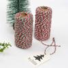 A Roll Christmas Cotton Cords Rop Twines Merry Christmas Decor For Home New Year Gifts Decor Packing Craft Wrapping Gift Packaging and DIY Projects