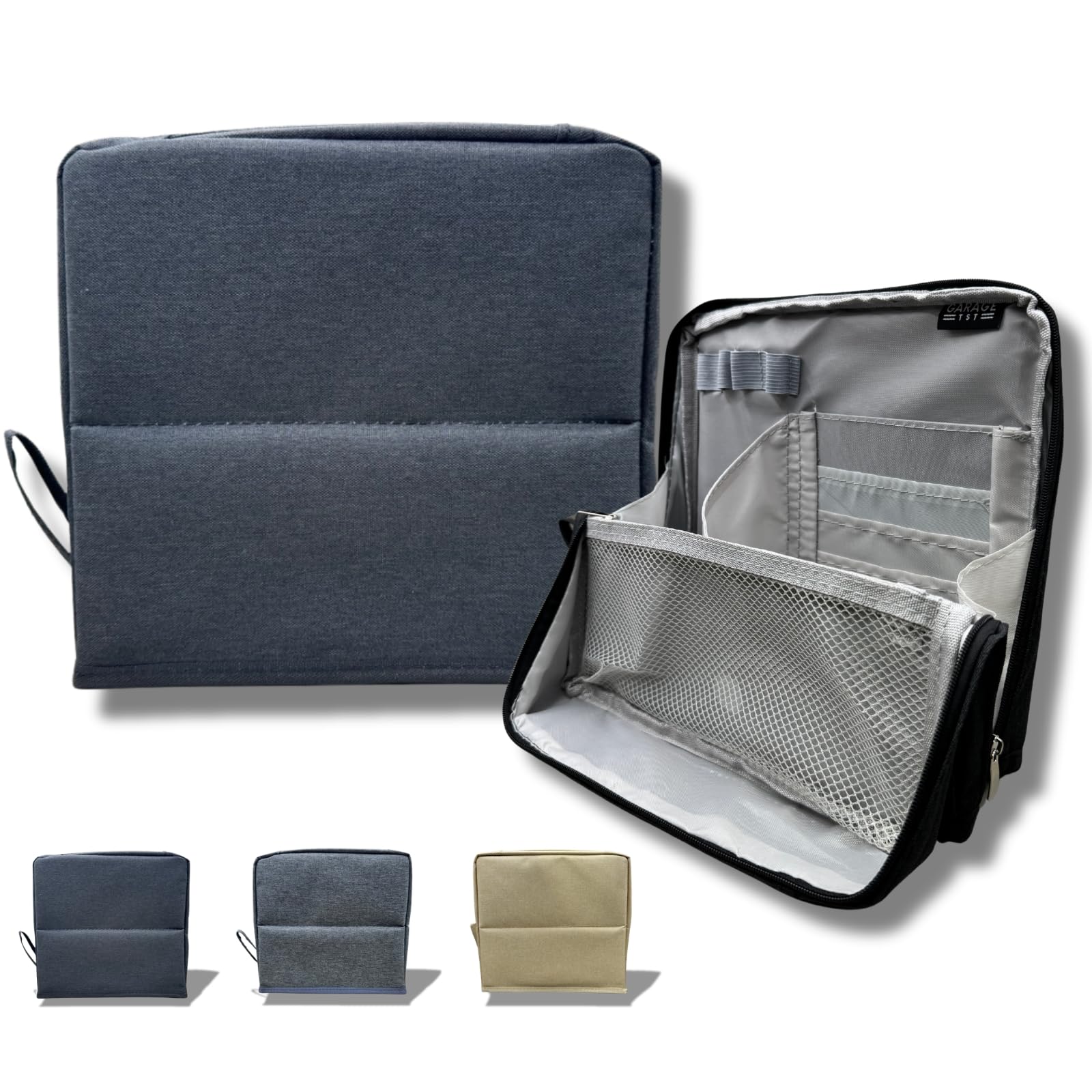 

GarageTst Large Capacity Gadget Cable Small Item Business Black Pouch, Freestanding, Management, Storage, Canvas, Travel, Trip, чёрный