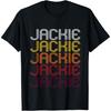 Jackie Retro Wordmark Pattern - Vintage Style T-shirt
