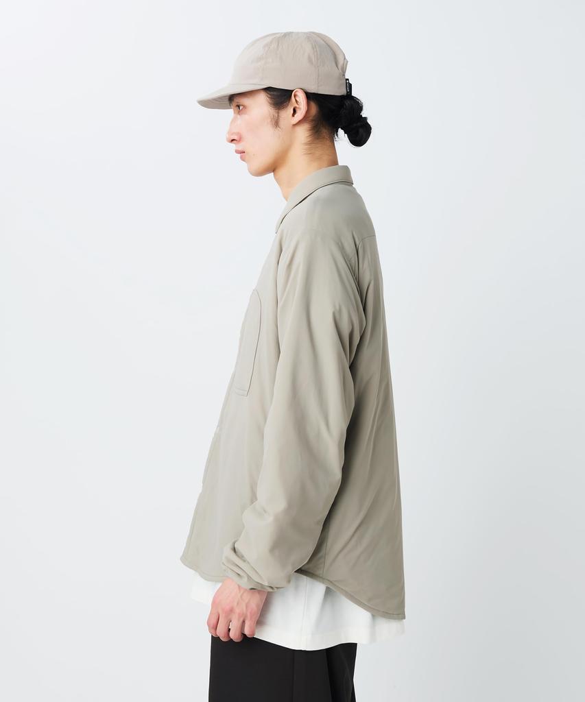 Flexible Insulated Shirt Tops Shirt Long Sleeve Padded GREIGE M [Snow Peak] SH-26SU001 Men's Women's
