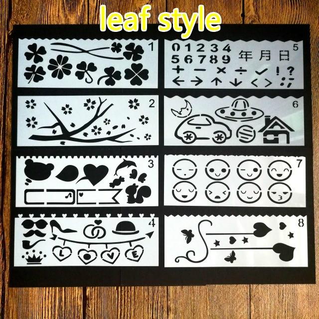 8PCS/SET DIY Embossing Scrapbooking Painting Hollow Template Album Layering Stencils Paper Card