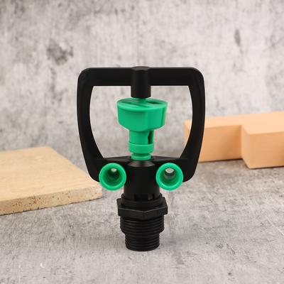 Orta Mesafe Otomatik 360 Derece Dönen Fıskiye 1/2" ila 3/4" Erkek Dişli Çiftlik Bahçe Park Çim Sera Plastik Başlık