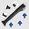 5 In 1 Silicone Squeegee Squeegee Remover Knife Repairing Sealant Smooth Grout Trowel Rubber Shovel Floor Glass Glue Quick Tool
