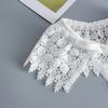 Perfect Match Lace Floral Embroidery Fake Collar Shawl Female Removable Shoulder Wraps Detachable Collar For Women Dress Shirt False Collarl