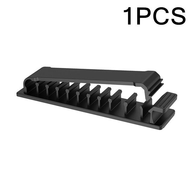 

10-Slots Self Adhesive Cable Organizer Clip Holder For PC TV Charging Desk Car Line Wire Winder Management Fixing Manager Clamp