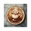 Vintage Metal Hot Chocolate Sign Wall Art Cafe Decor
