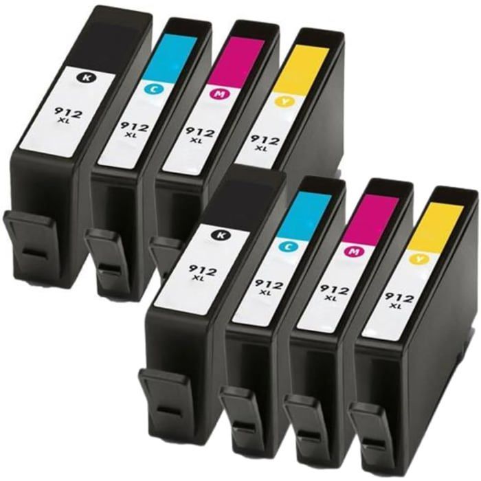

Pack de 10 Cartouches Compatibles HP 912 XL pour Imprimantes OFFICEJET All-In-One 8010 à 8026