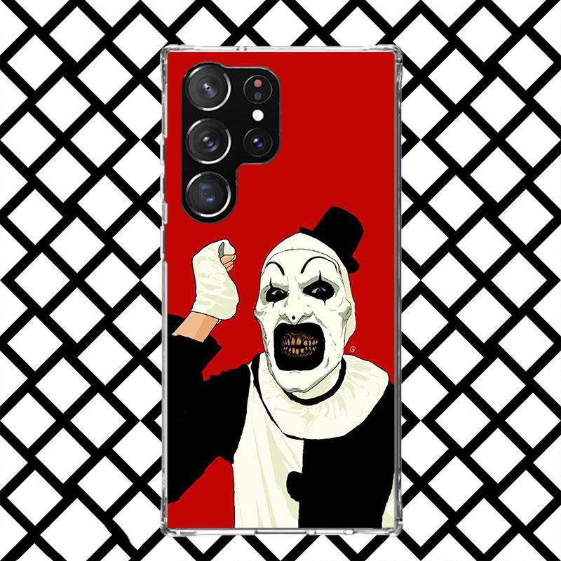 Horror Movie Terrifier Phone Case for Samsung Galaxy S26 S25 Edge S24 S23 Ultra S22 Plus S21 FE S20 + Soft Cover Print Fundas Ga