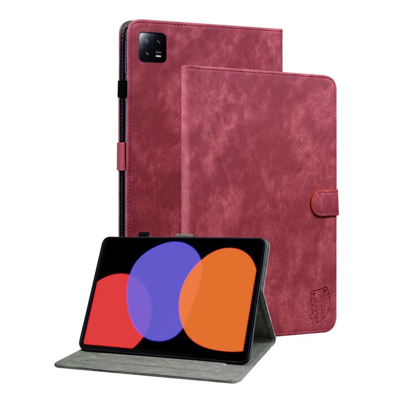 Tablet Case For Xiaomi Pad 6 Case Coque 11 Inch Cute Tiger Wallet Stand Flip Cover For Funda Xiaomi Pad 6 Pro Mi Pad 6 Pro 2023 Case Kids