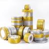 25yards/roll Gold Silver Metallic Glitter Ribbons for Apparel Garment DIY Accessories Crafts Sewing Fabric  Supplies Gift Wrap