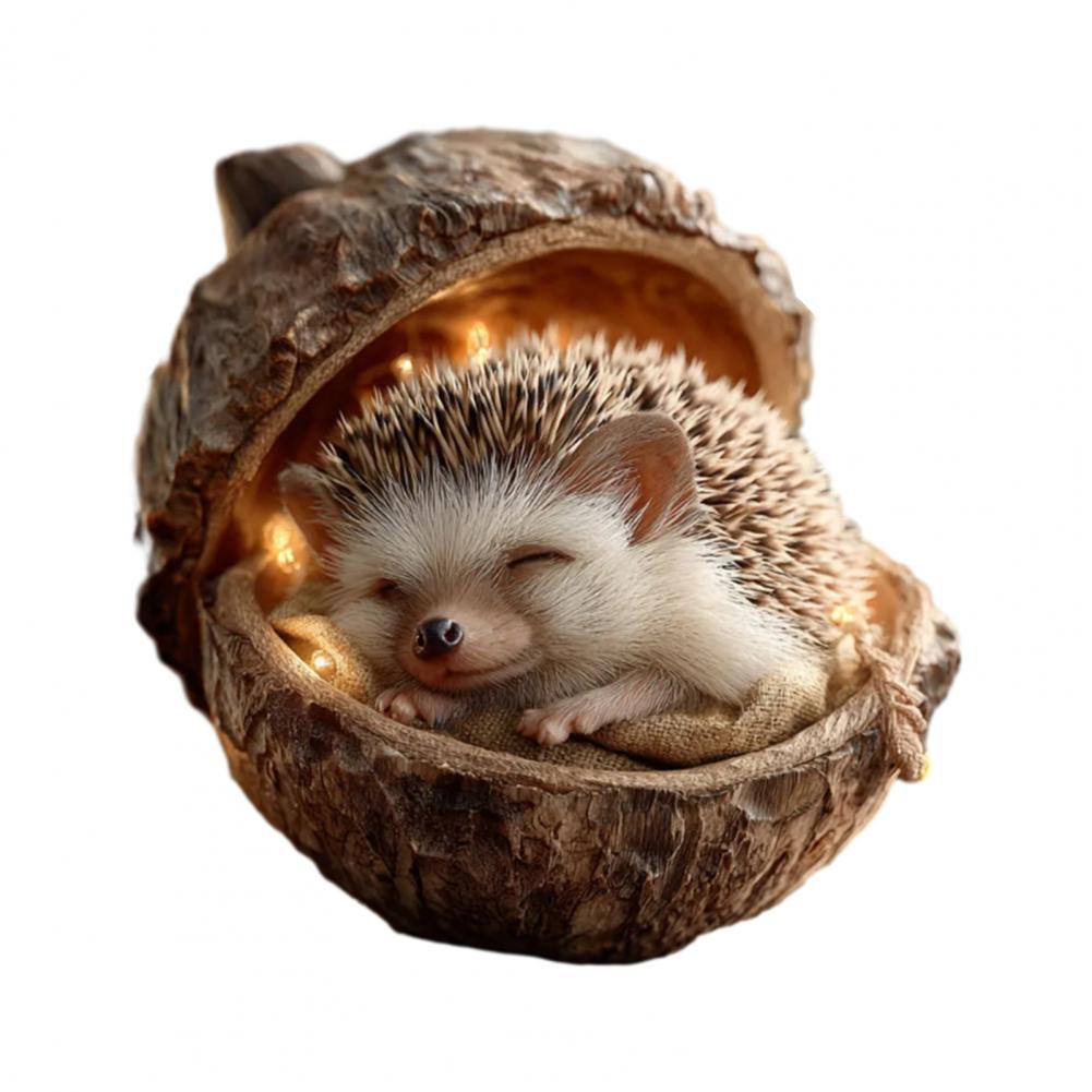 Forest Animal Acorn Ornaments 2D Acrylic Woodland Creature Hanging Ornament for Nature Lovers