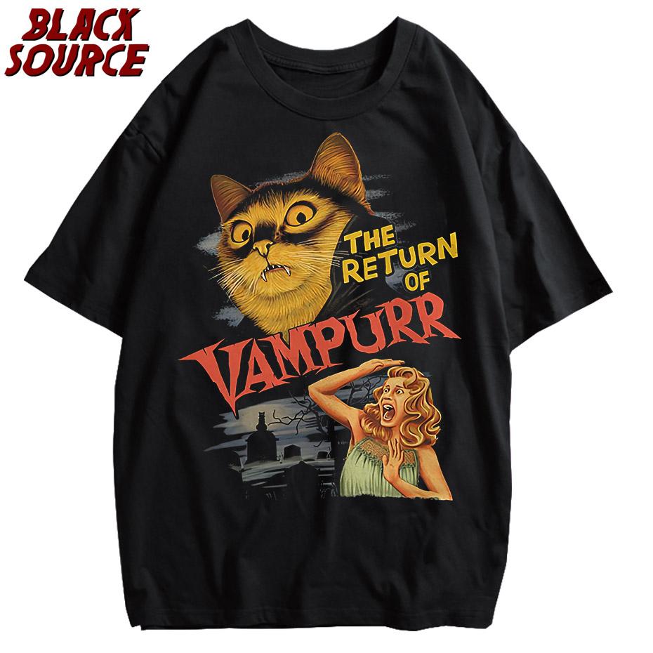 The Return Of Vampurr TShirt Men O Neck Cool Summer T Shirts Short Sleeve Tees Fashion Tops
