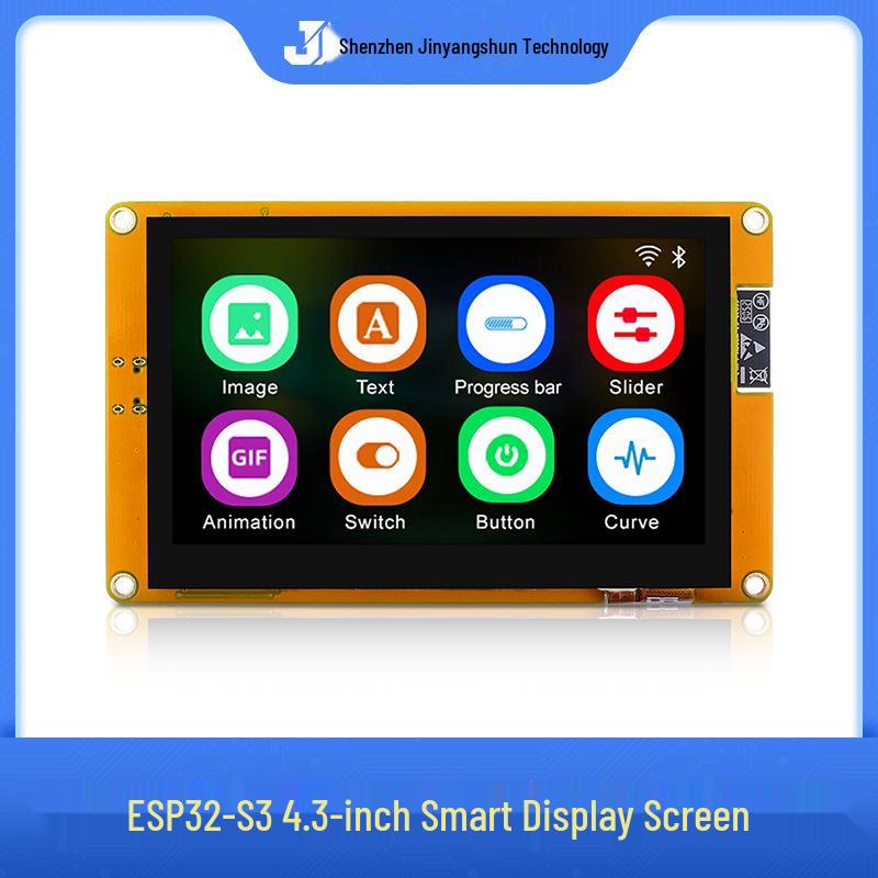 ESP32 Dev Board with 4.3" LCD Smart Display, WiFi, Bluetooth, 8M PSRAM, 16M