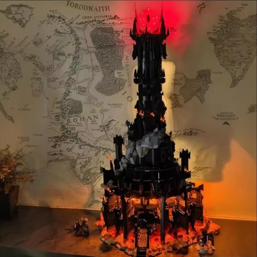 Disney 2026 NEW 10333 Black Tower Dark Model Eye of Sauron Building Blocks Kit 5471PCS Bricks Adult Birthday Christmas Gifts