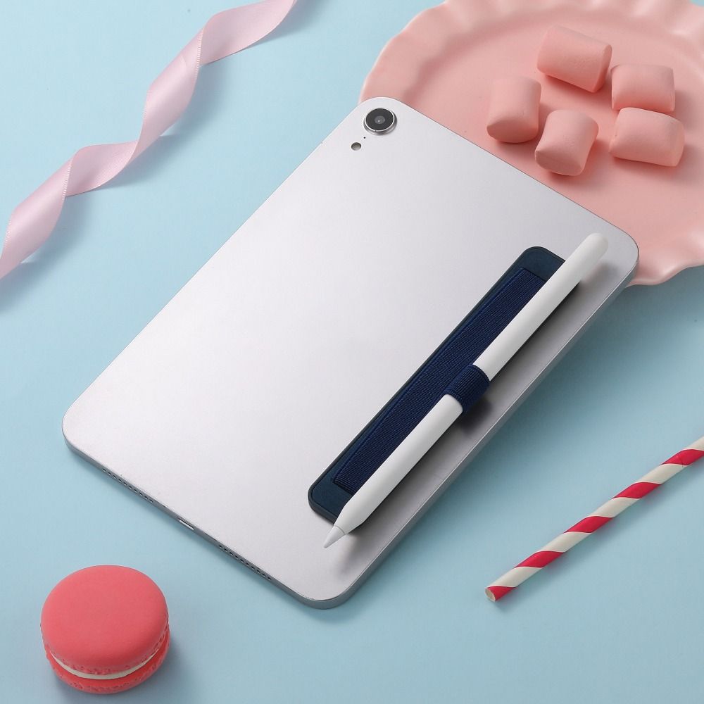 Anti-loss Tablet Hand-Strap PU Leather Pencil Holder Stylus Pen Sleeve  for Tablet Phone eReader