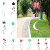 Hanging  Rotate Windmill Colorful Spiral Windchimes Vintage Animal Windmill  Yard Lawn