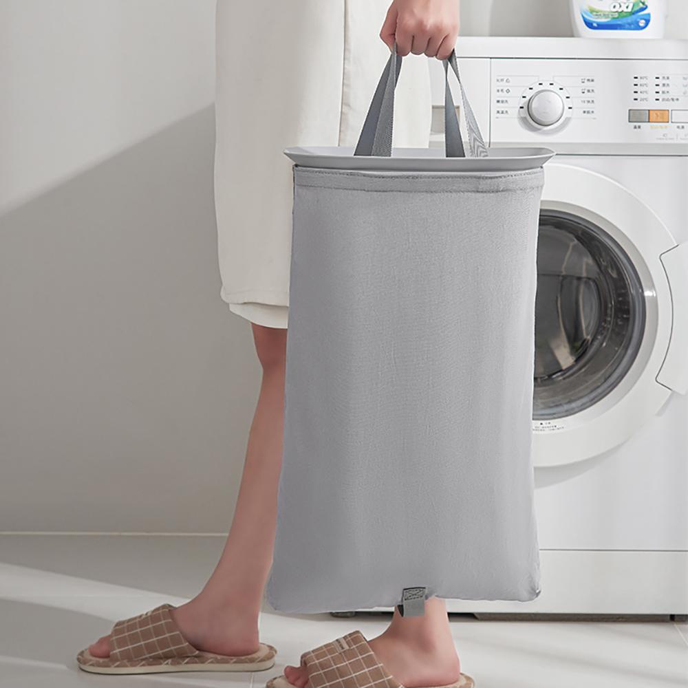 2026 Collapsible Dirty Clothes Basket Hamper Separation Basket with Lid & Removable Laundry Bag