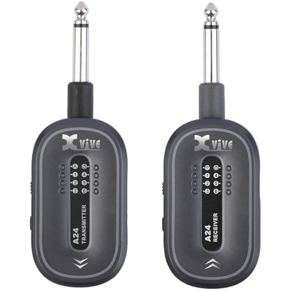 Xvive Xvibe A24 Беспроводная система для гитары XV-A24 Серая Беспроводная гитарная система Серая
