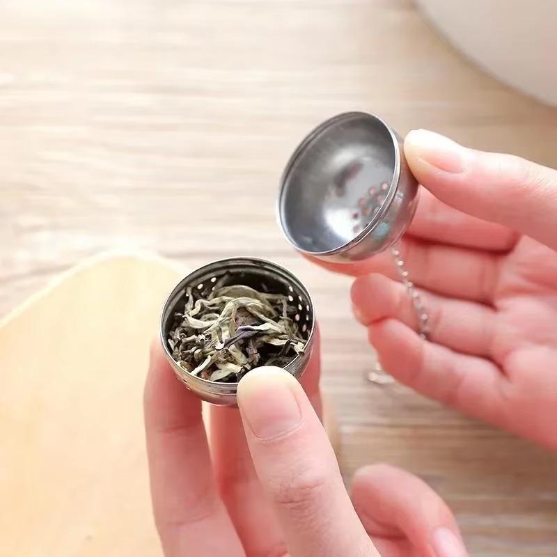 1/2Pcs Stainless Steel Ball Ball Soup Seasoning Tea Flavor Hot Pot Leakage Kitchen Gadget Tea Accessories Tea Infuser