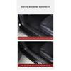 For Tesla Model 3 Highland 2024 Napa Leather Threshold Strip Guard Pad Door Sill Protector Kit Door Welcome Pedal Threshold Mat