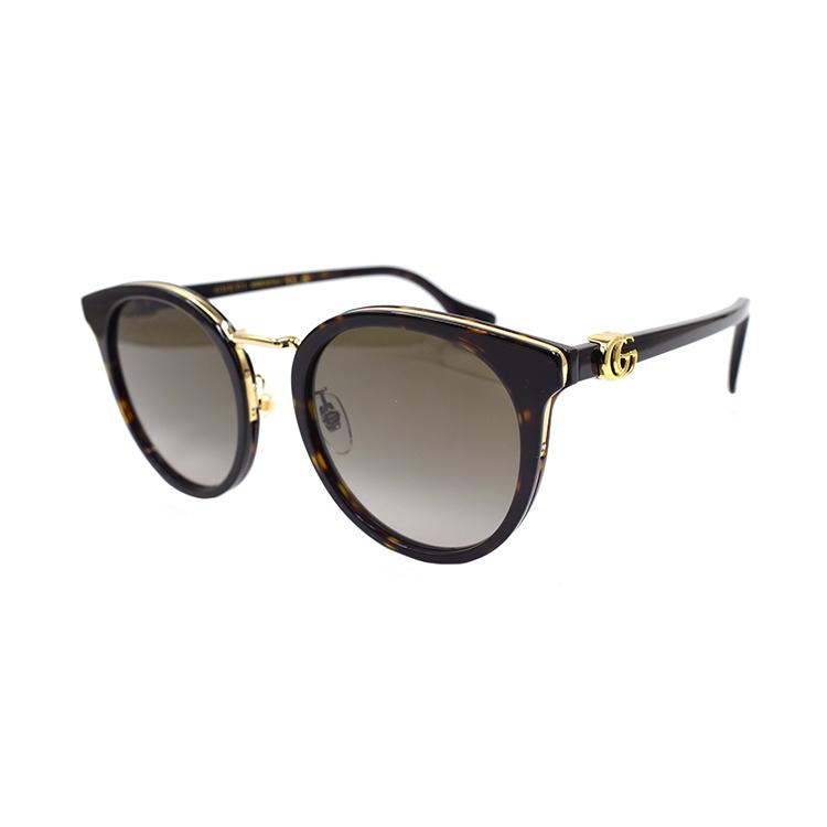 GUCCI GG Overlay Logo Series Trendy Holiday Travel Edition Sunglasses Women's Tortoiseshell Color