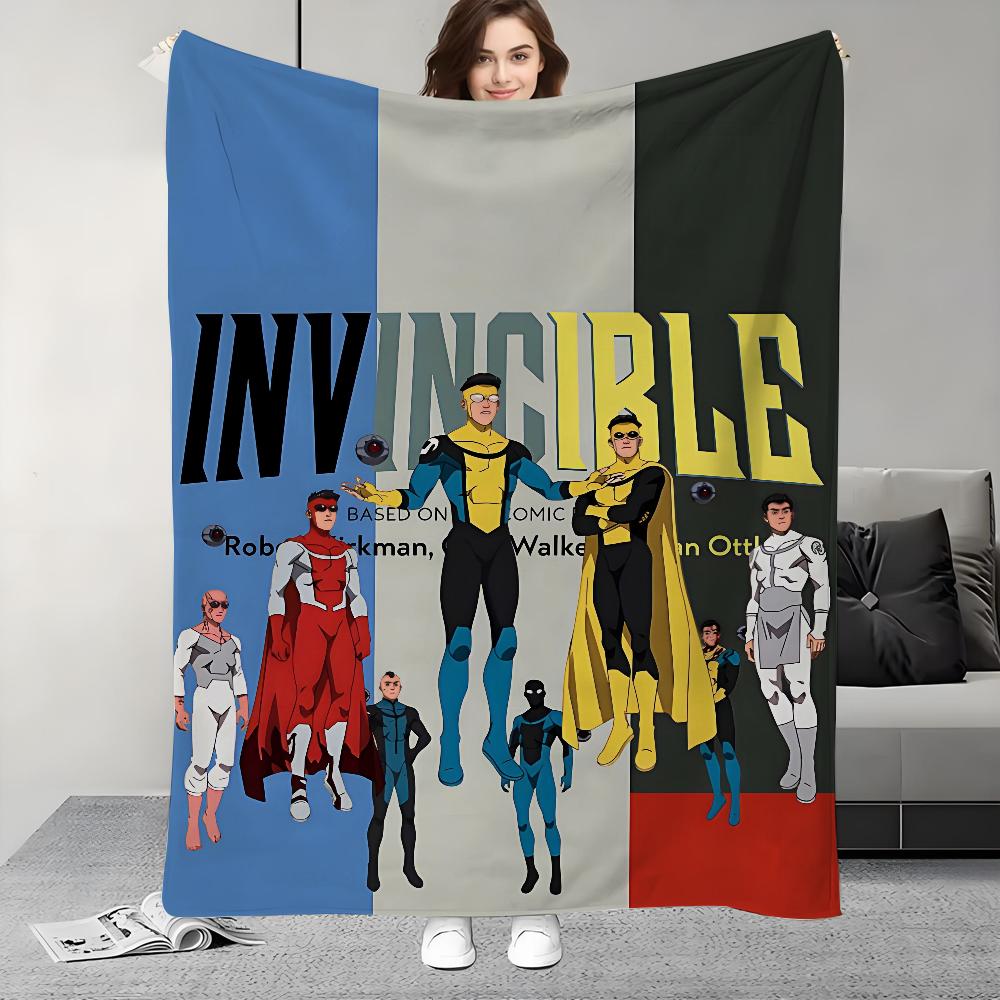 I-lnvincible S-Season 2 Cartoon Blanket Design Lightweight  For Dorms, Naps, Living Room, Office,Sofa,All-Season