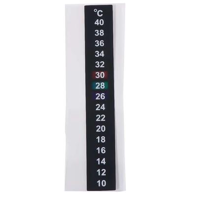 8pcs 10℃ To 40℃ Temperature Sensing Stickers Liquid Crystal Self Adhesive Fish Tank Thermometer Black