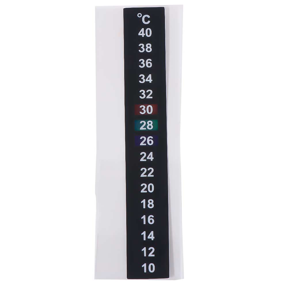 8pcs 10℃ to 40℃ Temperature Sensing Stickers Self Adhesive Liquid Crystal Temperature Sensor Black Fish Tank Thermometer