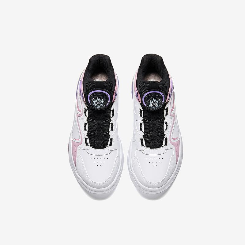 Anta Kids Arc Light Synthetic Leather Trendy Fashion Comfortable Versatile Non-Slip Wear-Resistant Warm High-Top Kids Skate Shoes 322448032-2
