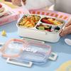Sealed Design Portable Food Container Food Grade Divided Lunch Plate  Outdoor Activities