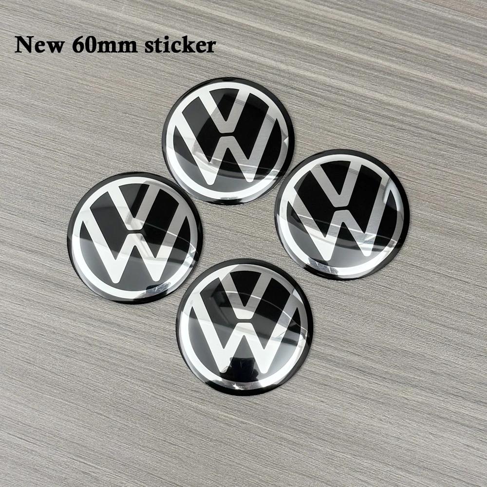 Volkswagen 4pcs 56mm 60mm 65mm Automotive Wheel Hub Center Cover Replacement Parts Suitable for CC Sagitar, Magotan, Jetta Polo