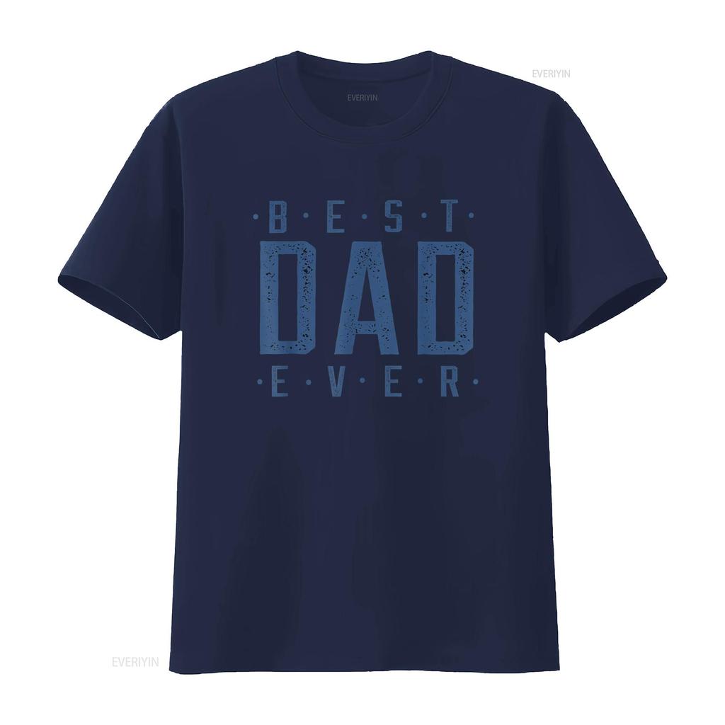 Mens Best Dad Ever Father s Day T Shirt vintage Washed Top For Everyday Wear Stylish Breathable Unisex streetwear Versatile
