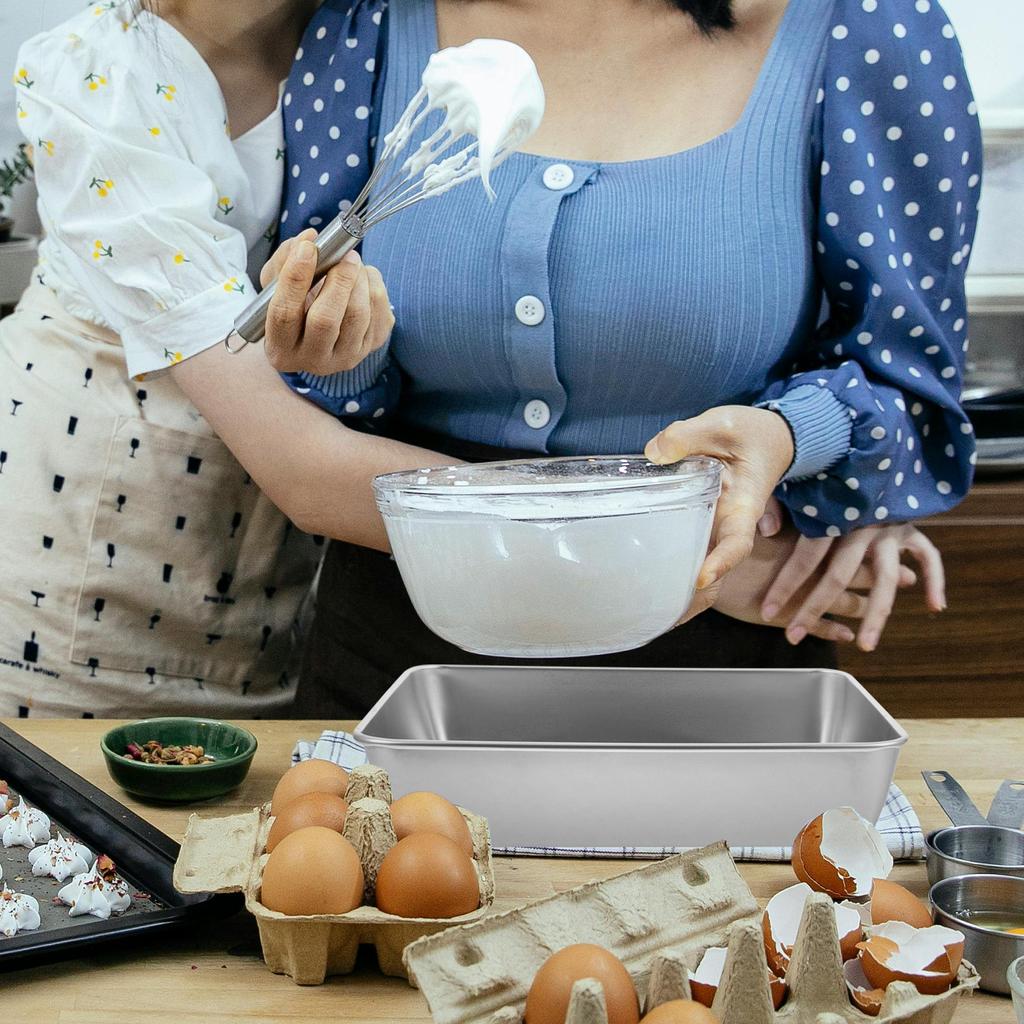 Rechteckige Edelstahl-Backform Antihaft-Ofenblech Brot-Kuchenform Multifunktionale Küchen-Backutensilien