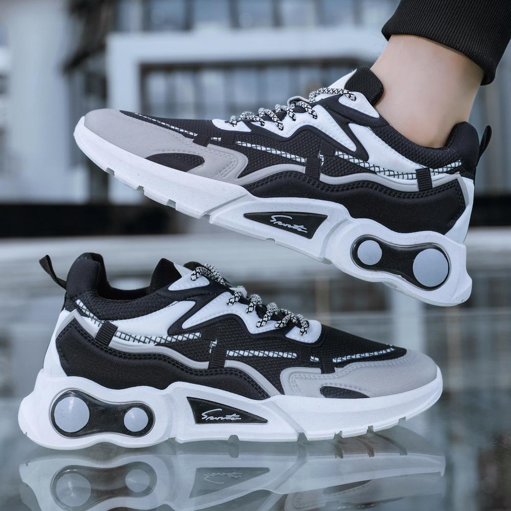 Nowe Wiosenne Oddychające Buty Męskie Siateczkowe Outdoorowe Buty do Biegania Męskie Casualowe Sneakersy Męskie