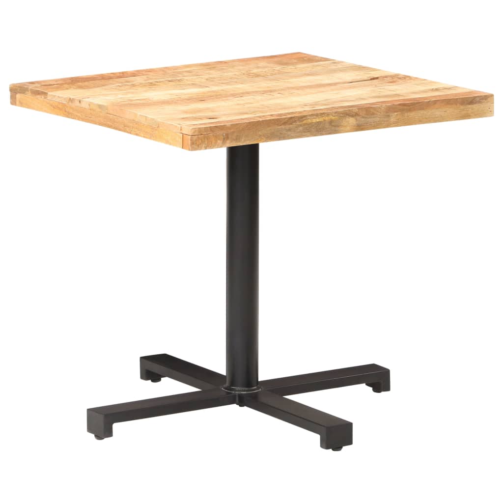 Bistro Table Square 80 X 80 X 75 Cm Rough Mango Wood