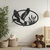 Flying Duck Metal Wall Art Farmhouse Wildlife Decor Nature Hanging Metal Sculpture Gift