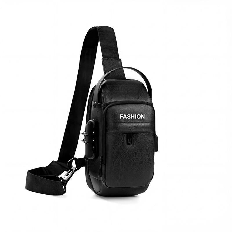 TS JYL laptop bag,Multi-Function Riding Chest Bag Anti-Theft Lock Outdoor Men Shoulder Bag OneSize чёрный