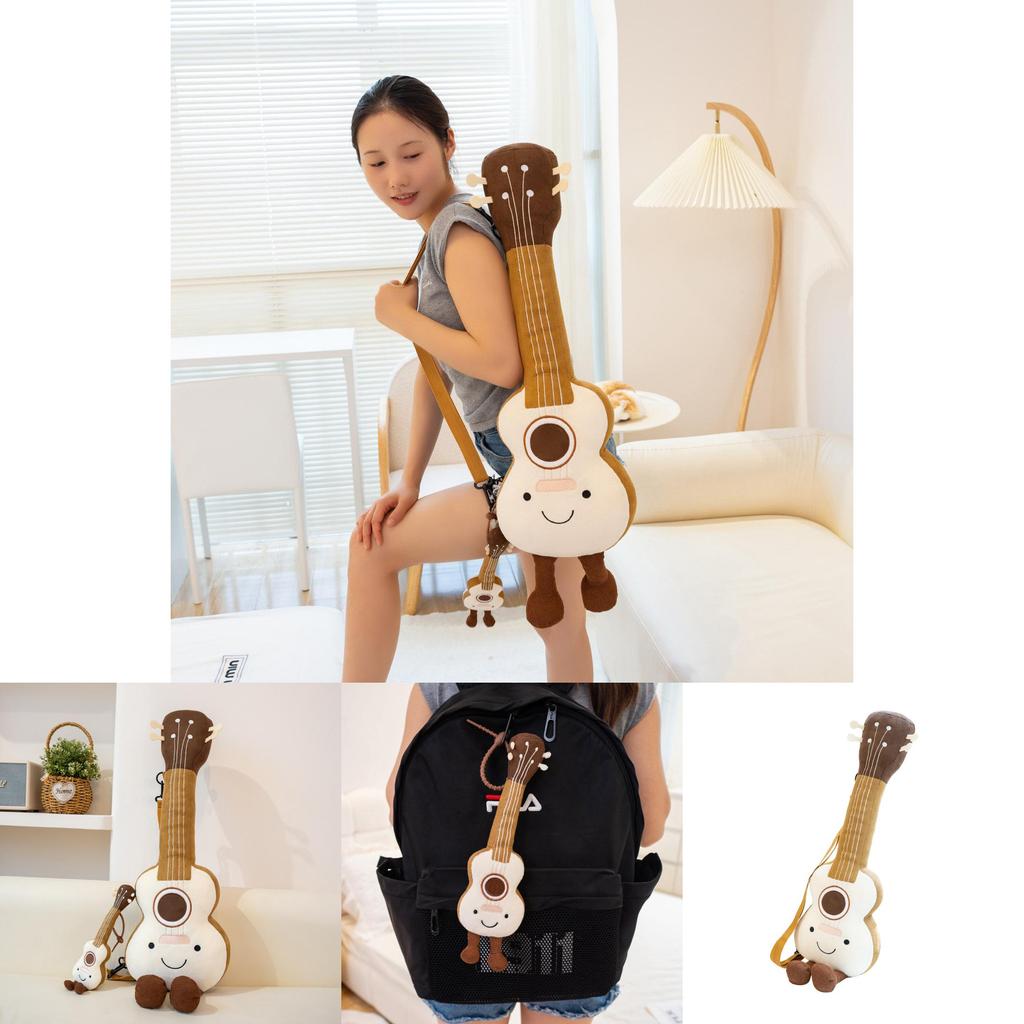 Zwierzątko Gitara Pluszowa Zabawka Breloczek Dla Kolekcjonerów I Dzieci Z Miękkiego Materiału Bawełna PP