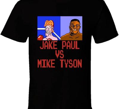 HOT NEW Jake Paul Mike Tyson Black T-shirt Unisex All Sizes S To 5XL 1F1238 Unisex T-Shirt