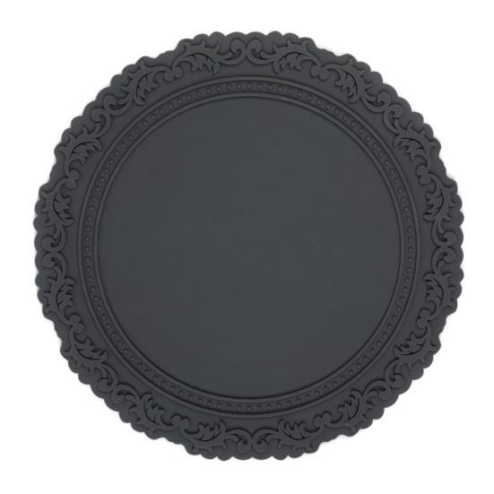 Silicone Placemat Nordic Vintage Lace Pattern Table Mats Heat Resistant Trivet for Hot Dishes Non-Slip Coaster for Kitchen Table