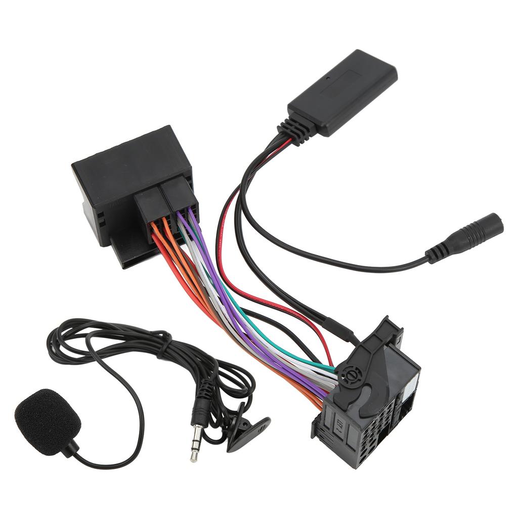 Bluetooth 5.0 AUX In Cable Car Stereo Audio Adapter Replacement for RCD310 RCD510 RNS510with Power Line