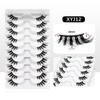 10 Pairs Half Lashes Free Shipping Fluffy Wispy Natural False Eyelashes Cheap Makeup Cat Eye Eyelashes