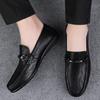 Fashion High-quality Business Affairs Loafers Shoes Casual Leather Shoes Men's Slip On Flat Shoes Driving Footwear Breathable Moccasins