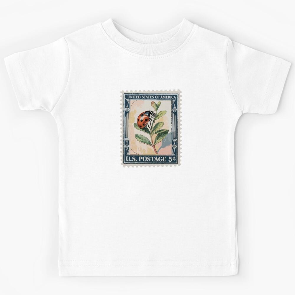 Ladybug Stamp - Ladybug Botanical Kids T-Shirt 120