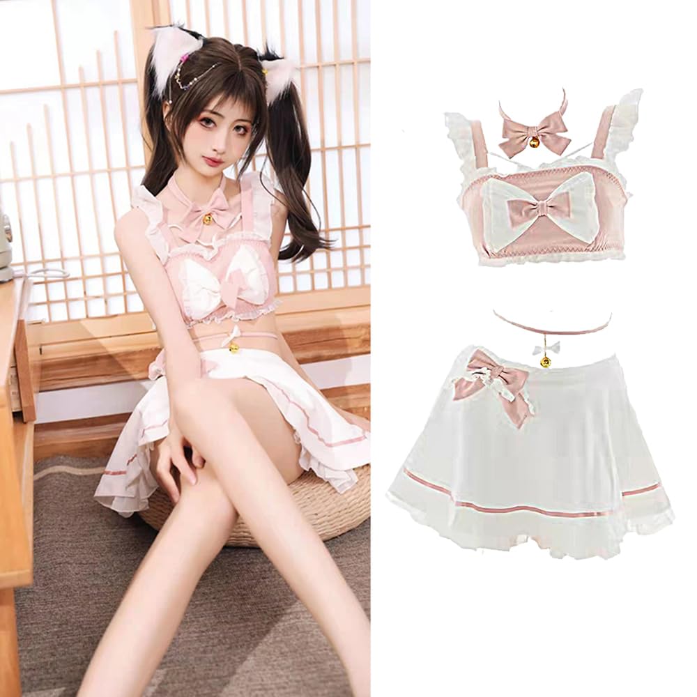 Sexy Maid Cosplay Maid Clothes Sailor Uniform Student JK Set Costume Erotic Small Breasts Temptation Extreme Underwear Moe Ruffle Cos Cute Babydoll