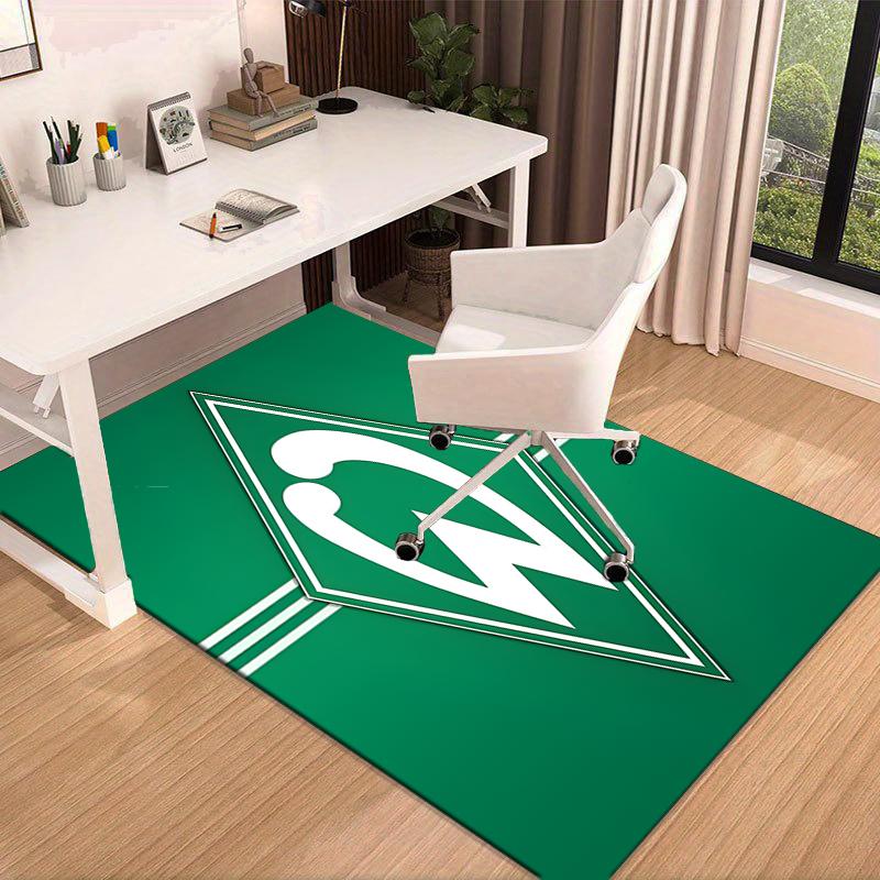 1PC Green Werder Symbol Rug Game Carpet, Floor Mat for Bedroom Living Room Entryway Rug, Home Decor Idea Gift for Christmas birthday