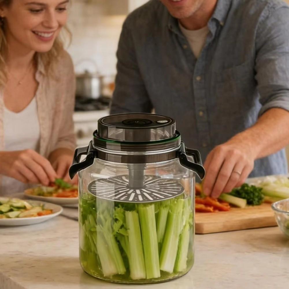 Large Capacity Airtight Storage Pitcher Food Grade Hermetic Food Box Fermentation Jar Fermentation